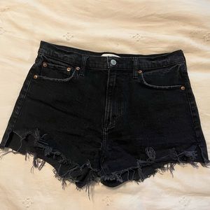 Abercrombie Mom Short High Rise - Black